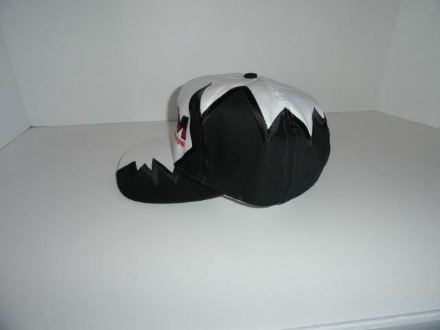 Marine Machine embroidered Black jagged edge baseball cap