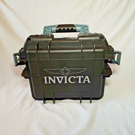 Invicta IG0097-SMIS-B 3 slot Black Plastic Watch Box Case