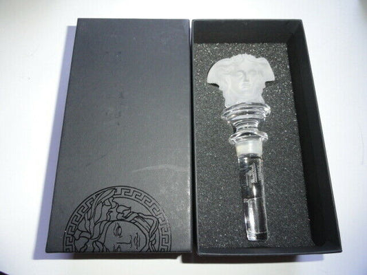Versace Medusa Frosted  Crystal Bottle Stopper