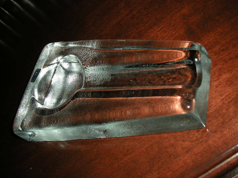 Comoy's of London Clear Heavy Glass  Ashtray