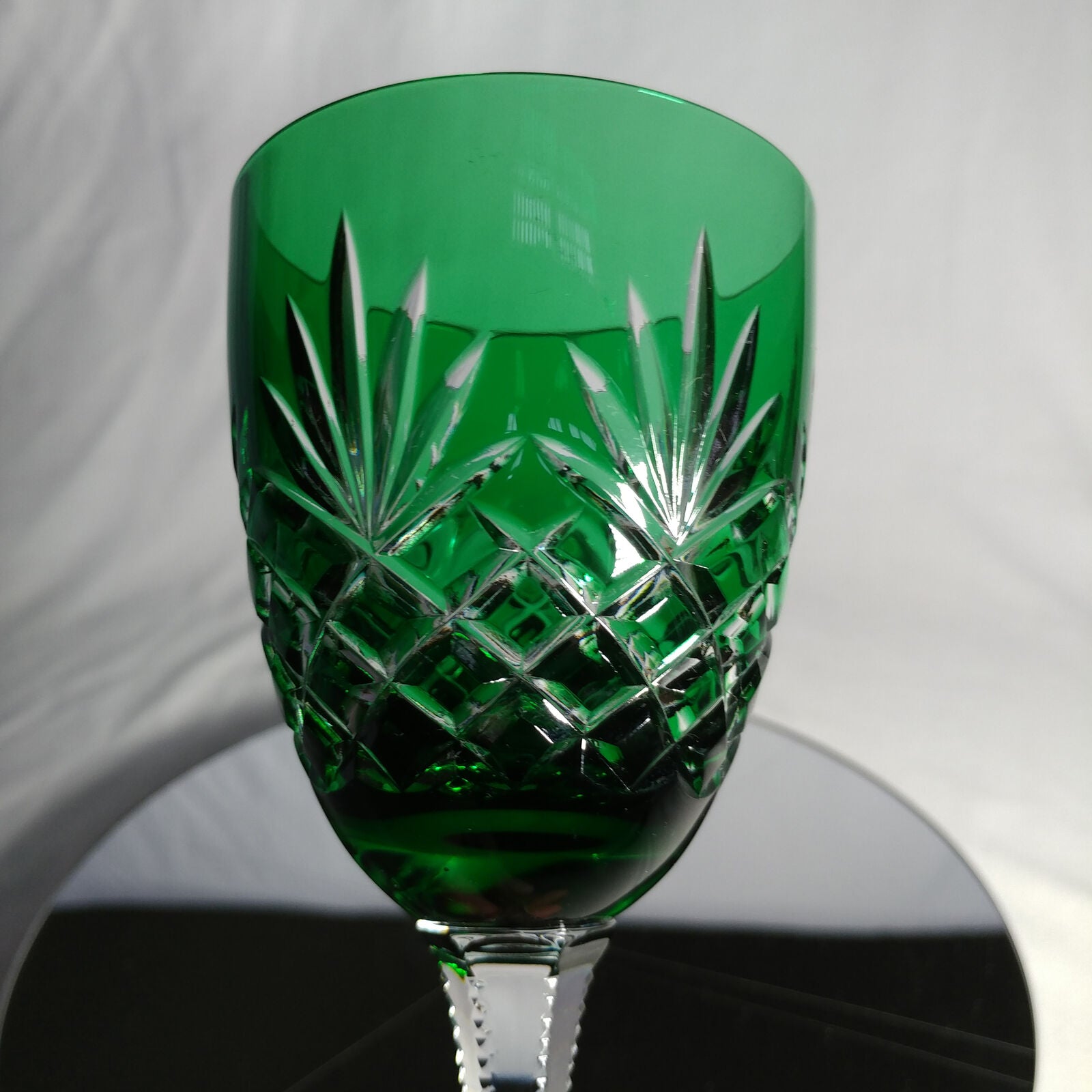 Faberge Emerald Green Odessa Crystal Glass