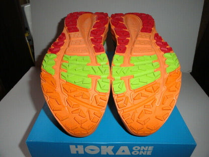Hoka One One Mens Stinson 3 ATR Shoes 1008326 Bright Green / Persimmon 12.5