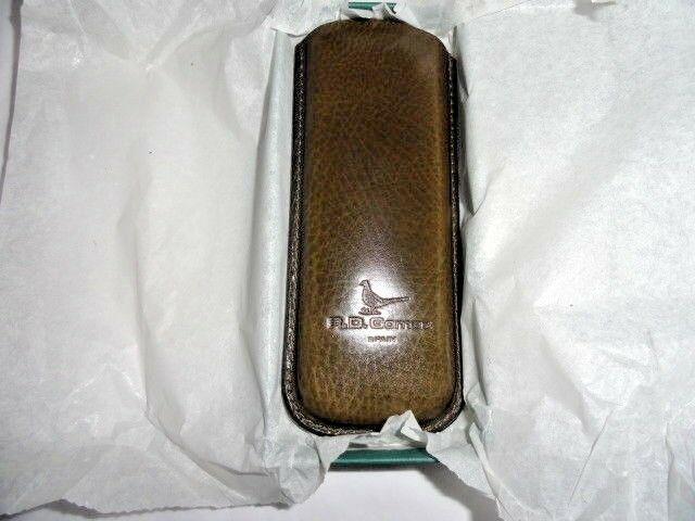 R. D. Gomez Green Leather Glasses Case