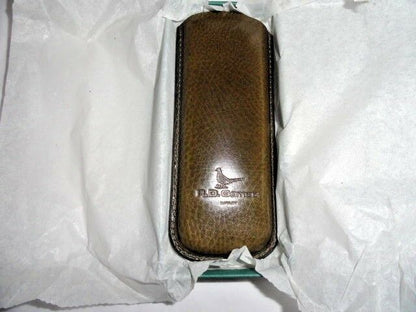 R. D. Gomez Green Leather Glasses Case