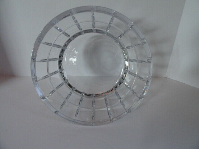 Faberge Metropolitan Clear Crystal Bowl 9" diameter