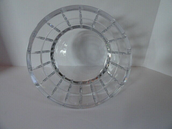 Faberge Metropolitan Clear Crystal Bowl 9" diameter