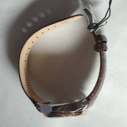 Baldinini | Men's Chronograph Leather Brown/Rose Gold Classy Watch | BD-34