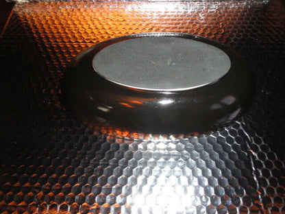 Black ceramic ashtray