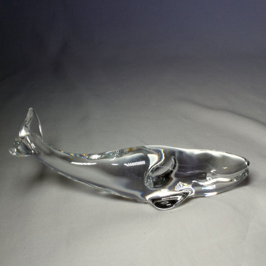 Baccarat Crystal Whale. Spectacular Heavyweight Beauty