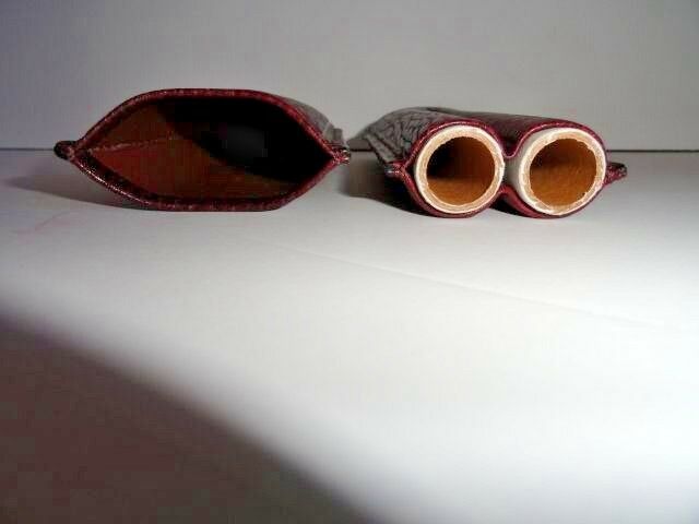 Pheasant Burgandy Leather  Case