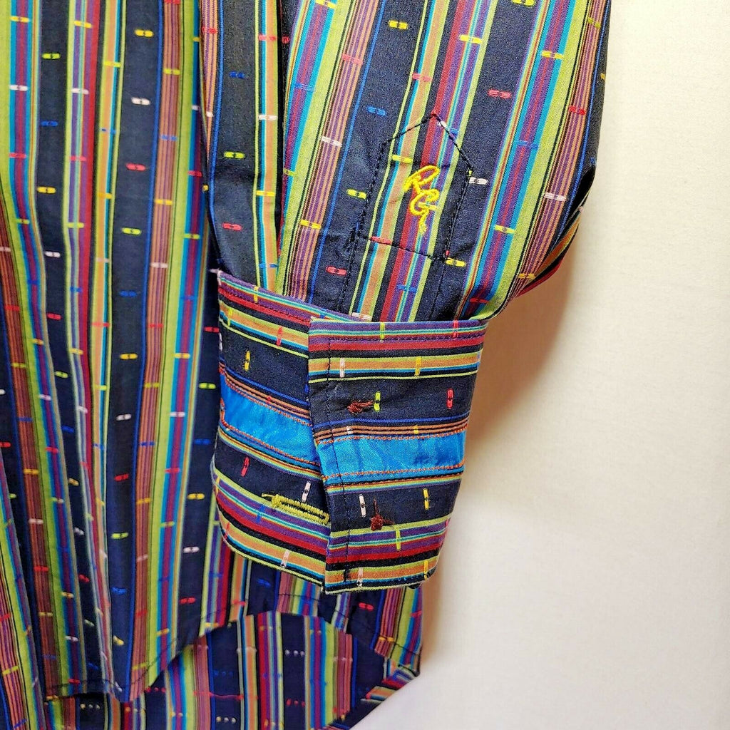 Robert Graham - Colorful Long Sleeve - Men's Medium Button Down Classic Fit