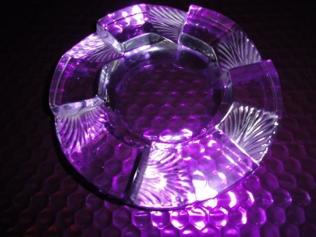Lalique French Clear and Frosted Crystal Art Deco Ashtray