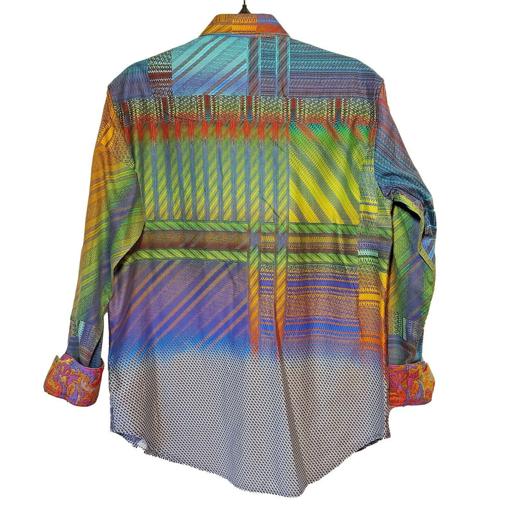 Robert Graham - Colorful Long Sleeve - Men's Medium Button Down Classic Fit