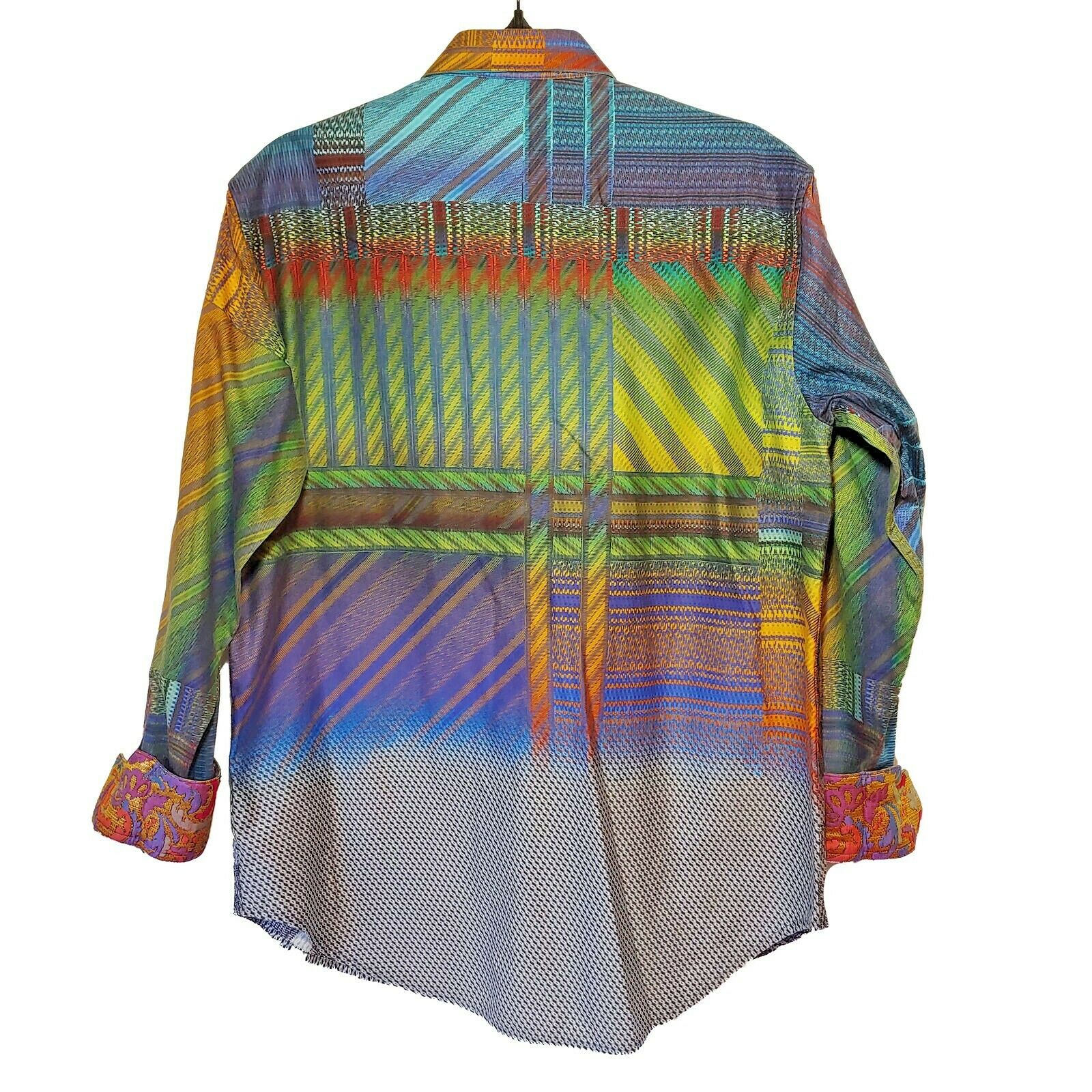 Robert Graham - Colorful Long Sleeve - Men's Medium Button Down Classic Fit