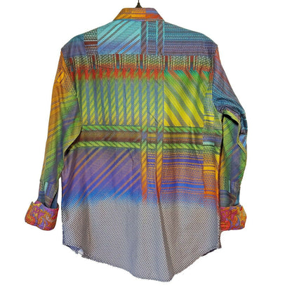 Robert Graham - Colorful Long Sleeve - Men's Medium Button Down Classic Fit