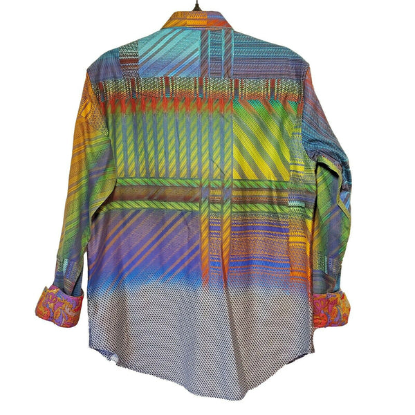 Robert Graham - Colorful Long Sleeve - Men's Medium Button Down Classic Fit