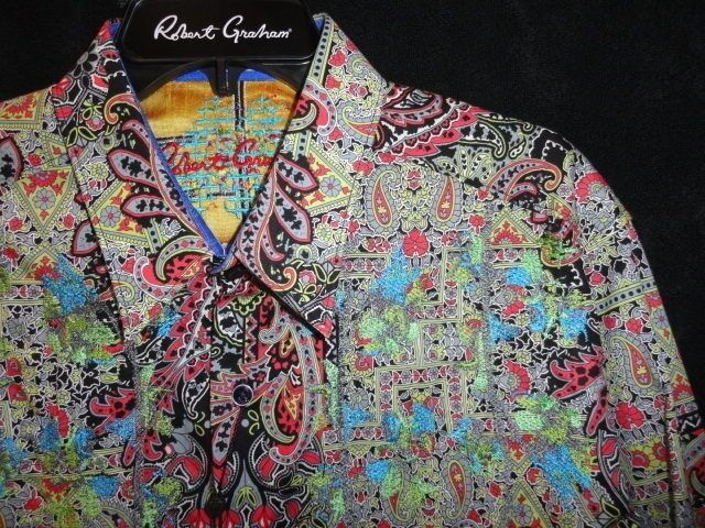 Robert Graham Men's Designer Sport Shirt - Lost City (Classic Fit) Large