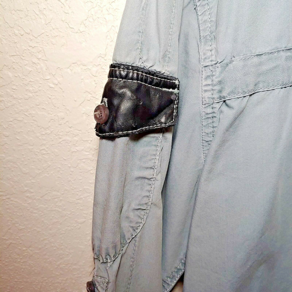 Rebel Spirit Gray Brigade Men's Medium Button-Down Long sleeve Shirt