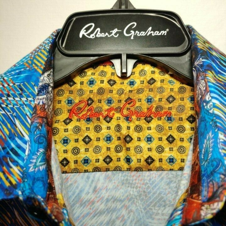 Robert Graham - Colorful Long Sleeve - Men's Medium Button Down Classic Fit