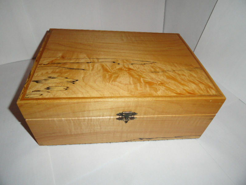 Custom Exotic Wood Humidor 50 count capacity 12" L x 8.75" W x 4.5" H