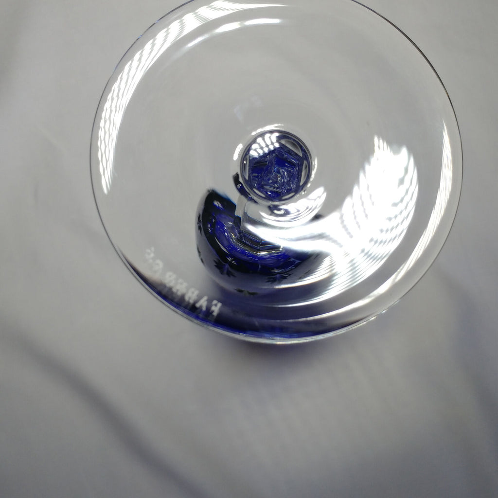 Faberge Galaxy Cobalt Bleu Crystal Flute Glass