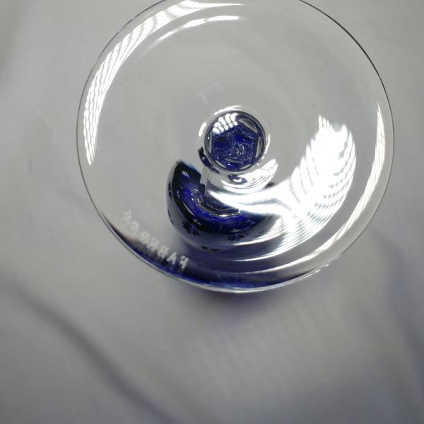 Faberge Galaxy Cobalt Bleu Crystal Flute Glass