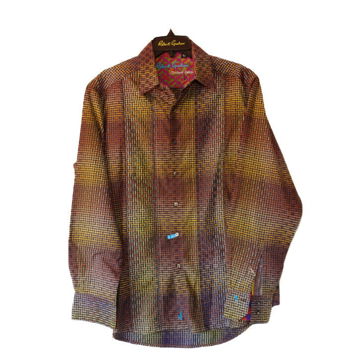 Robert Graham - Colorful Long Sleeve - Men's Medium Button Down Classic Fit