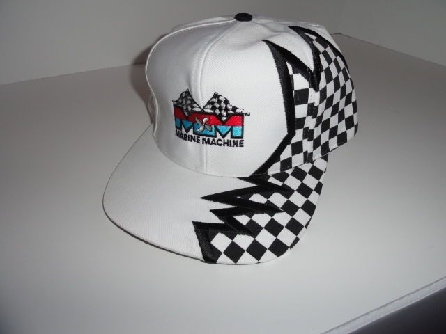 Marine Machine checkered flag baseball cap