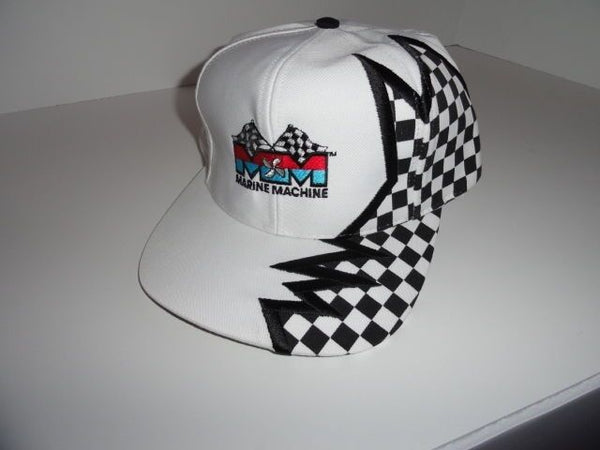 Marine Machine checkered flag baseball cap