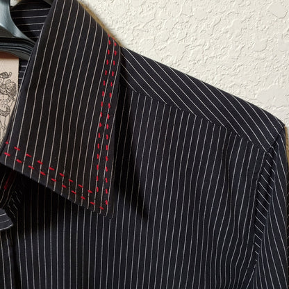 Artine | Men's Black Long sleeve Button down Casual Shirt