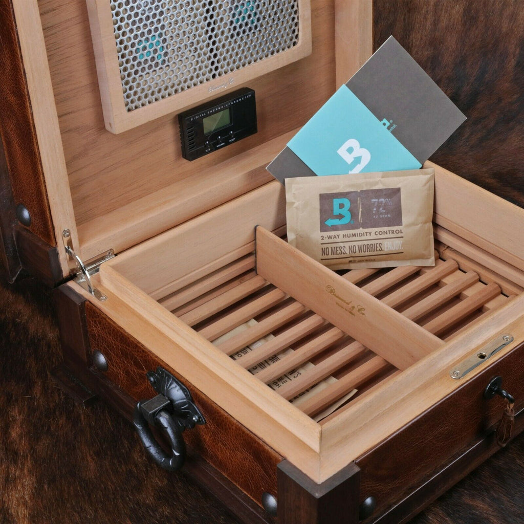 Brizard and Co. - The "Hacienda" Humidor - 60/70 Count NIB Made in USA