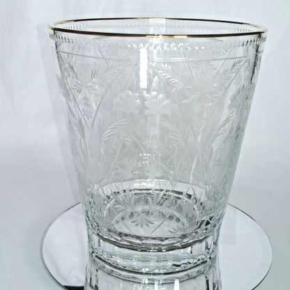 FABERGE | CRYSTAL CHAMPAGNE ICE BUCKET CHILLER | SPECIAL EDITION 22KT