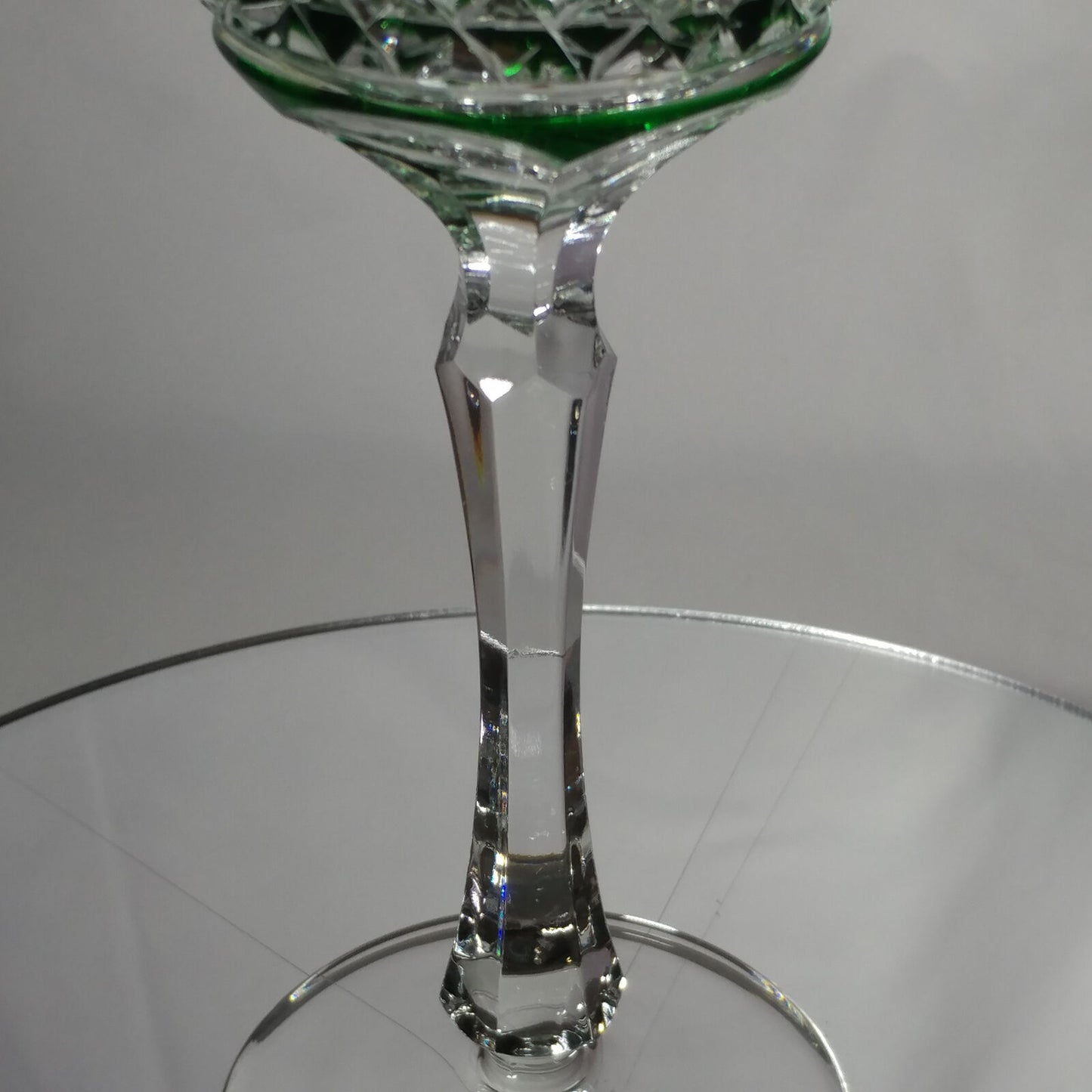 FABERGE XENIA IMPERIAL EMERALD GREEN  CRYSTAL GOBLET | SINGLE