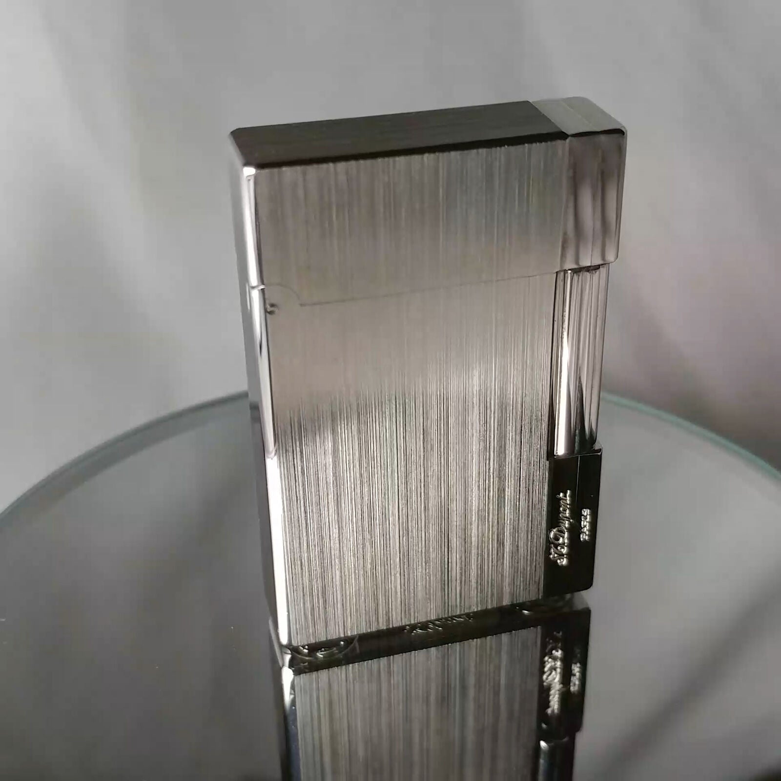 ST DUPONT GATSBY BRUSHED PALLADIUM  LIGHTER