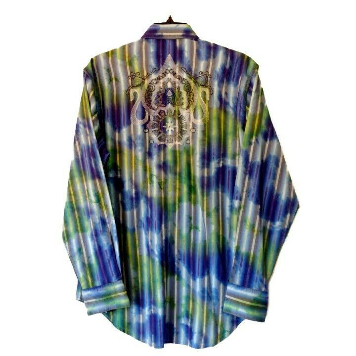 Robert Graham - Colorful Long Sleeve - Men's Medium Button Down Classic Fit