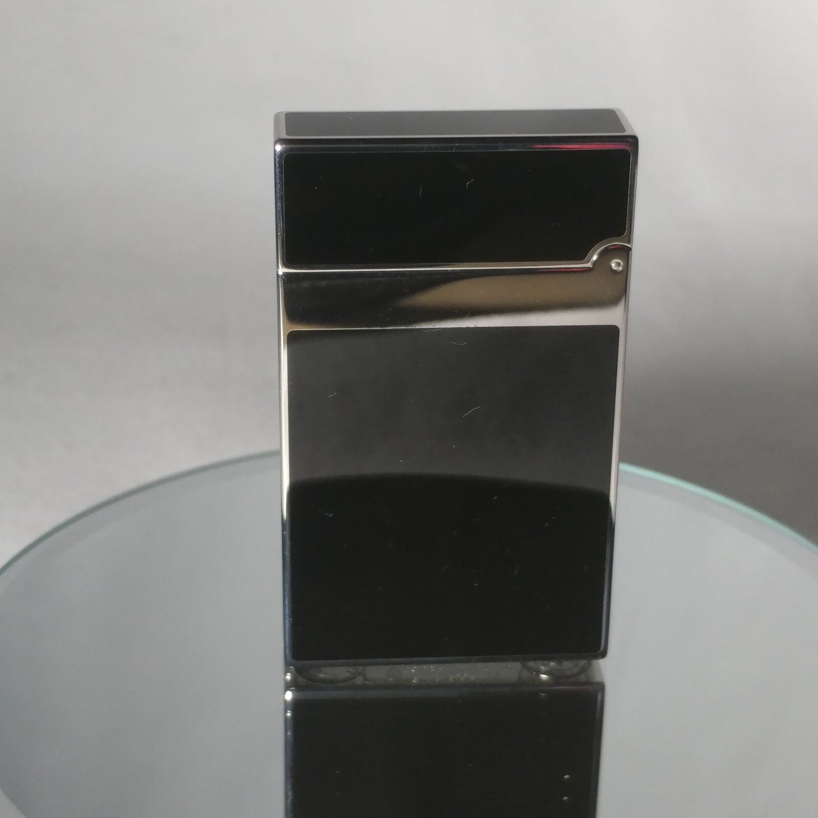 S.T. Dupont Black Chinese Lacquered Palladium Plated Ligne 2 Lighter