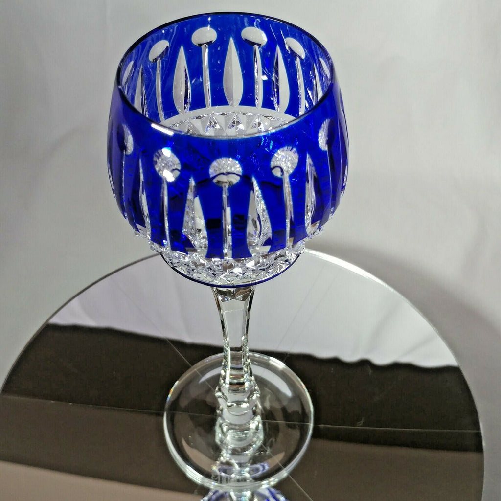 FABERGE  XENIA IMPERIAL COBALT BLUE  CRYSTAL GOBLET | SINGLE