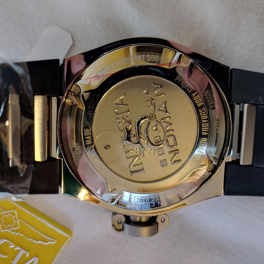 INVICTA SUBAQUA NOMA IV MENS QUARTZ 50MM BLUE CASE STAINLESS STEEL DIAL