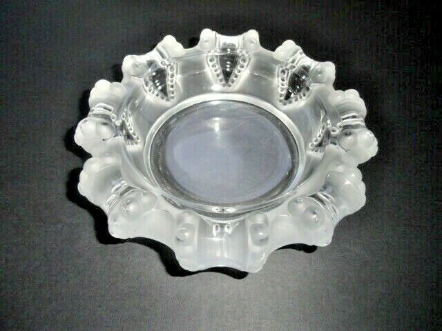 Lalique Cannes crystal ashtray