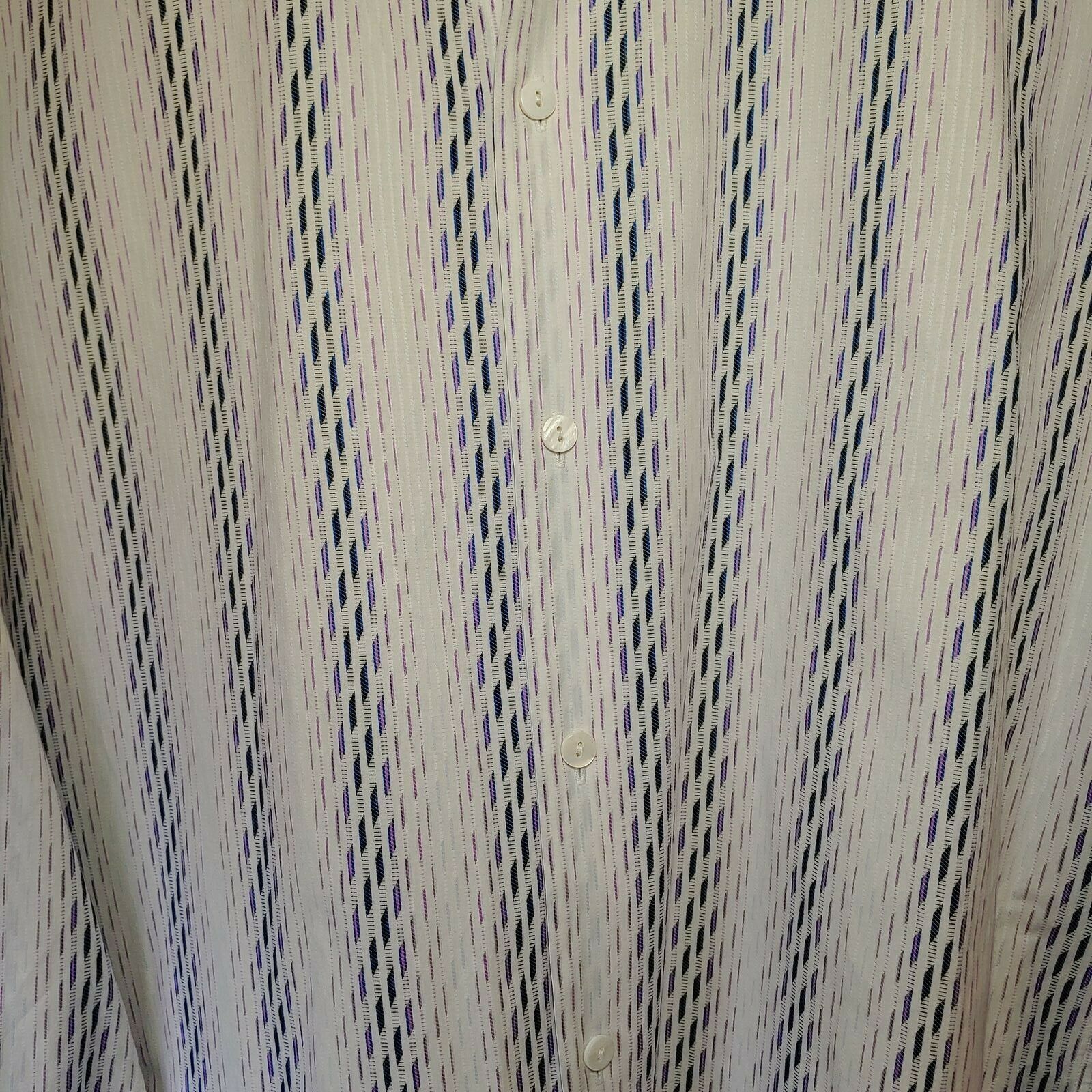 Jhane Barnes - Long Sleeve - Men's Medium Button Down Classic Fit