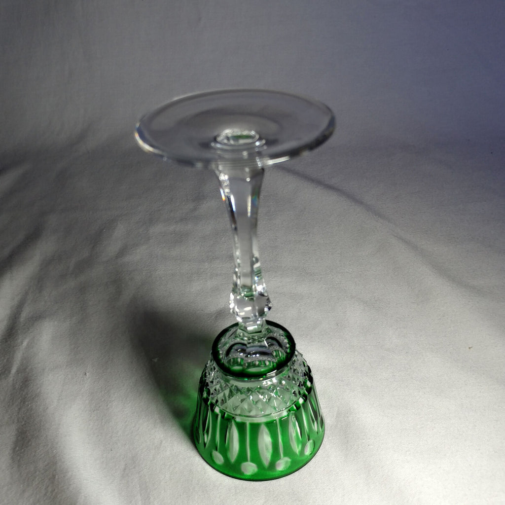 Faberge Xenia Emerald Green Crystal Glass