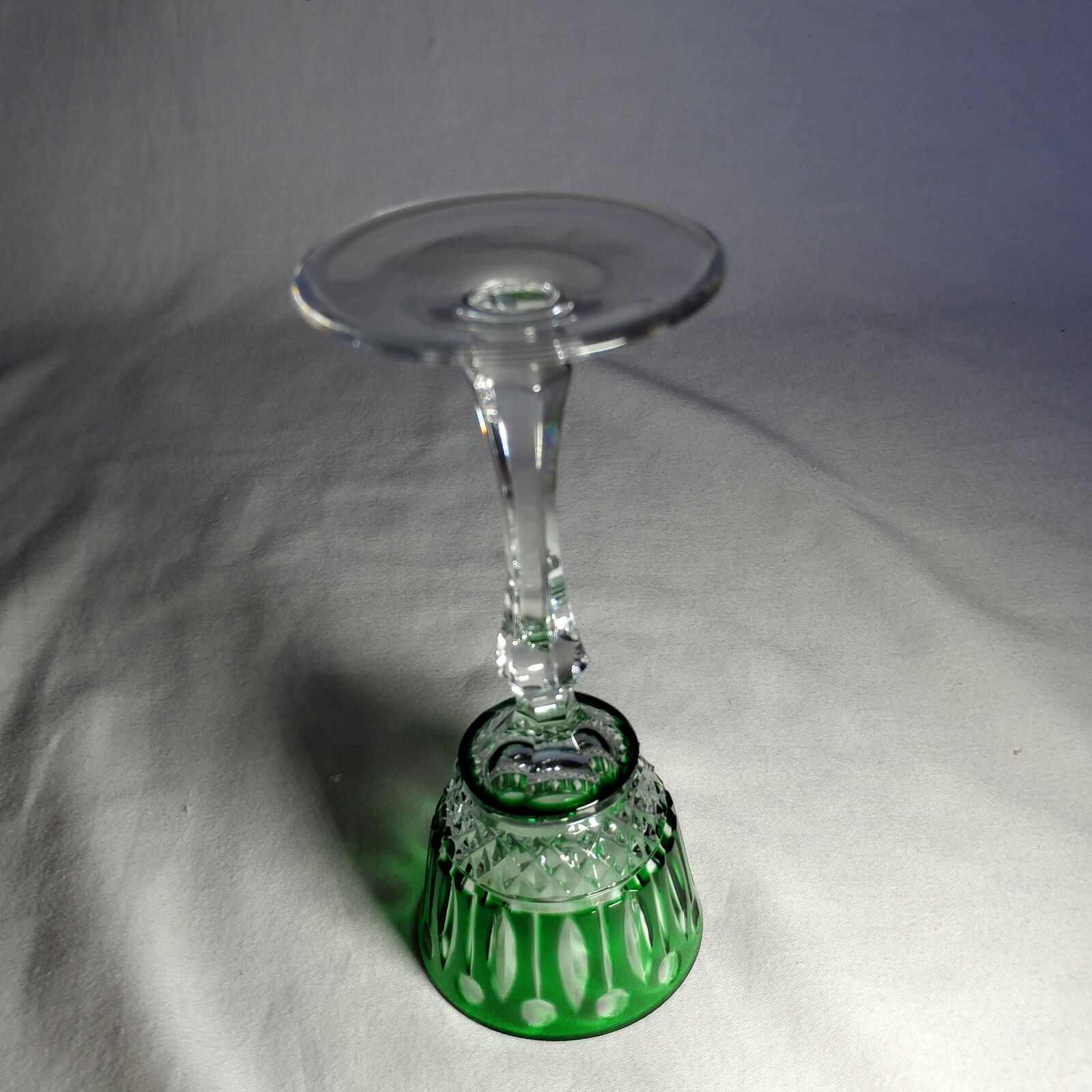Faberge Xenia Emerald Green Crystal Glass