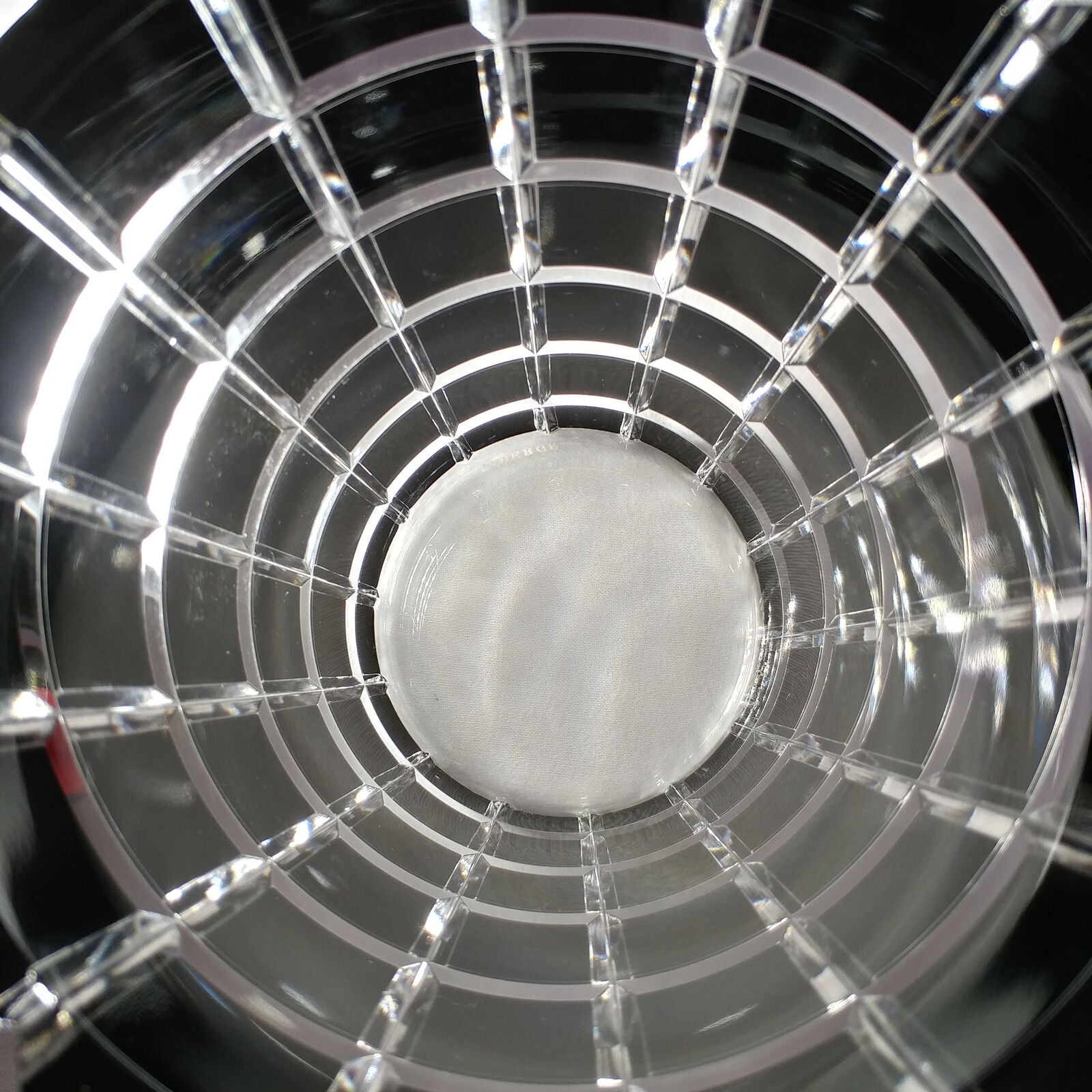 Faberge Black Cased Cut to Clear Crystal Metropolitan Ice Bucket