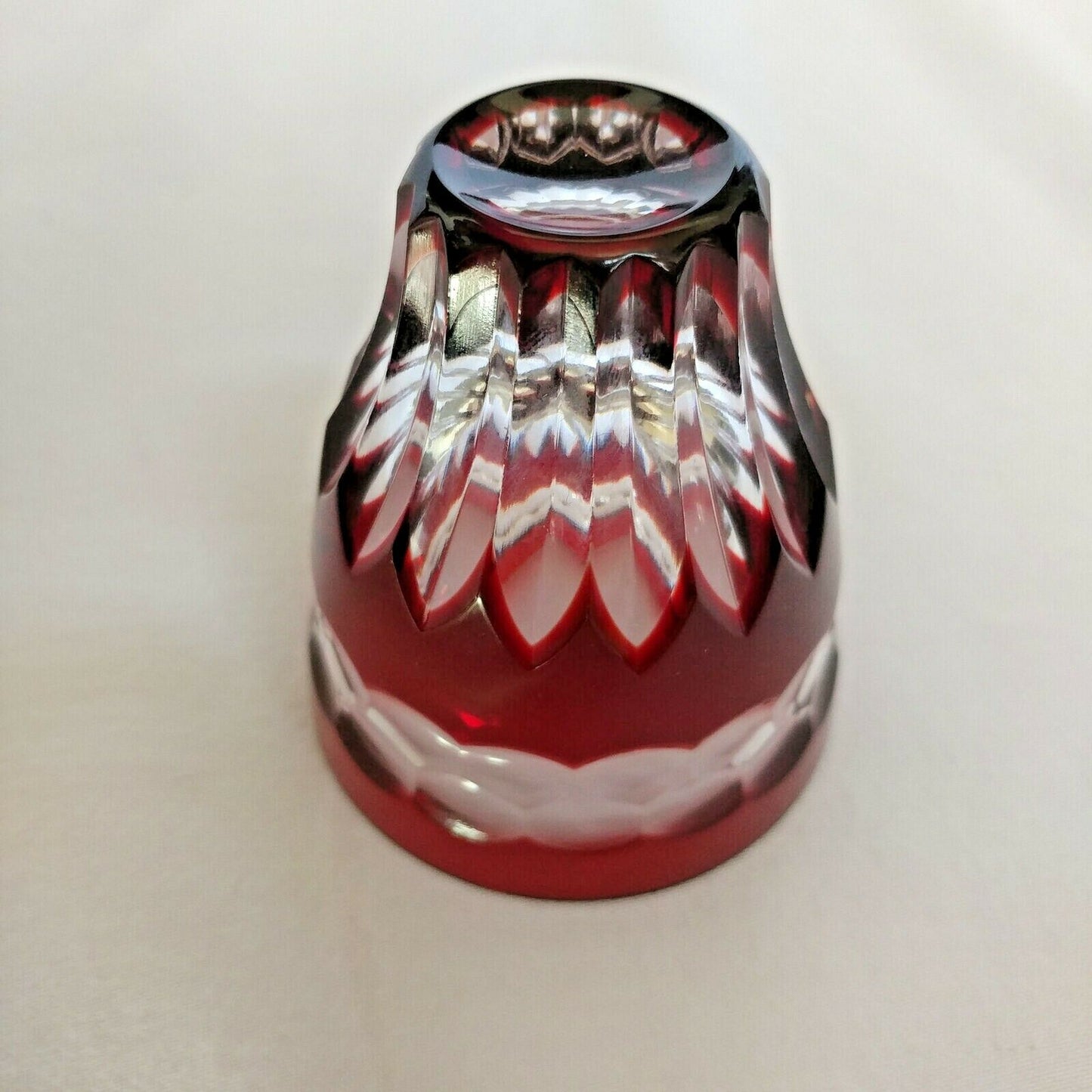 Faberge  Ruby Red Na Zdorovye Crystal  Shot Glass