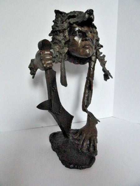 Mark Hopkins Bronze Sculpture Limited Edition " I Have Seen Tomorrow "