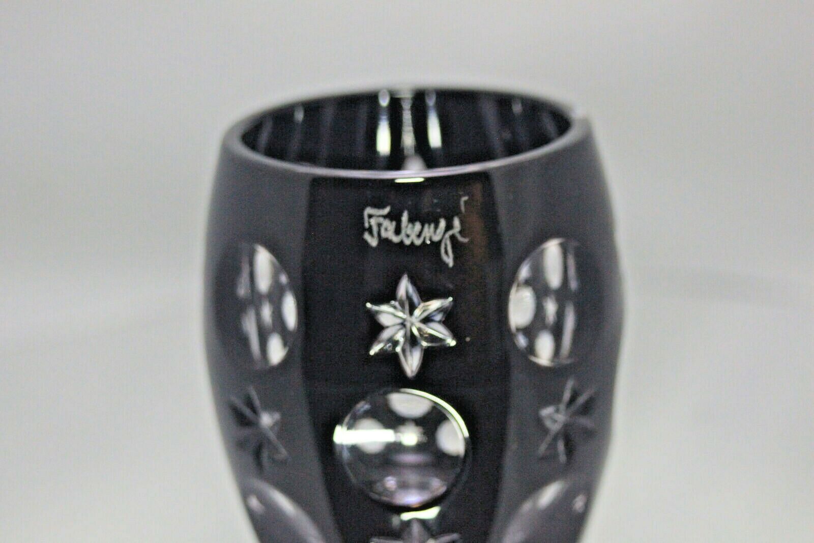 Faberge Galaxy Black Crystal Shot Glass