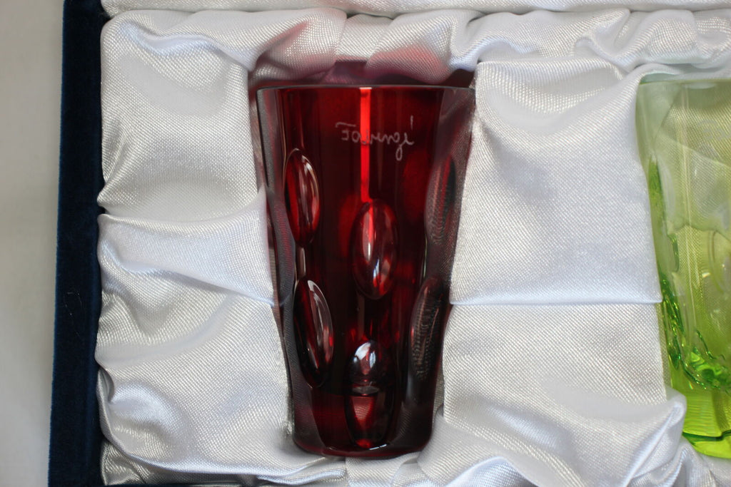 Faberge "Na Zdorovie" Bubble Vodka Shot Glasses- Set of 4 in original box