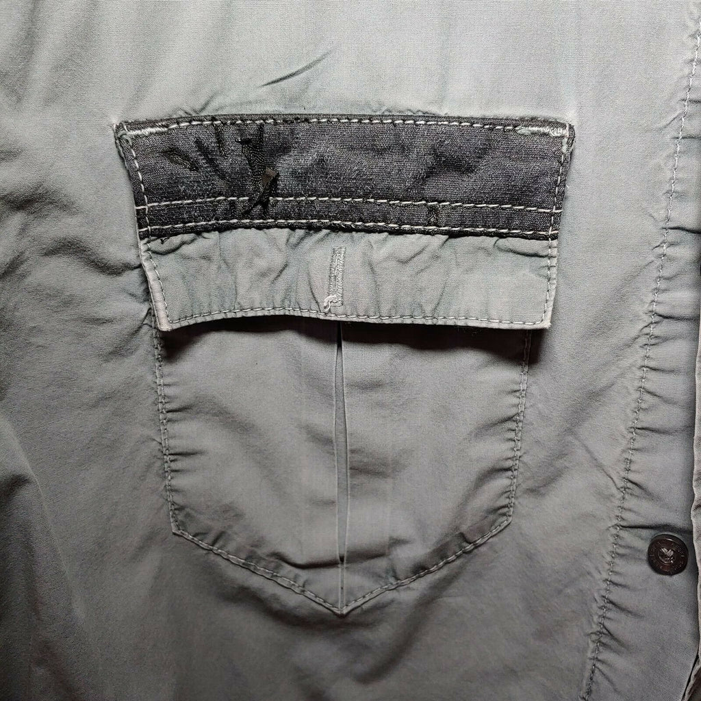 Rebel Spirit Gray Brigade Men's Medium Button-Down Long sleeve Shirt