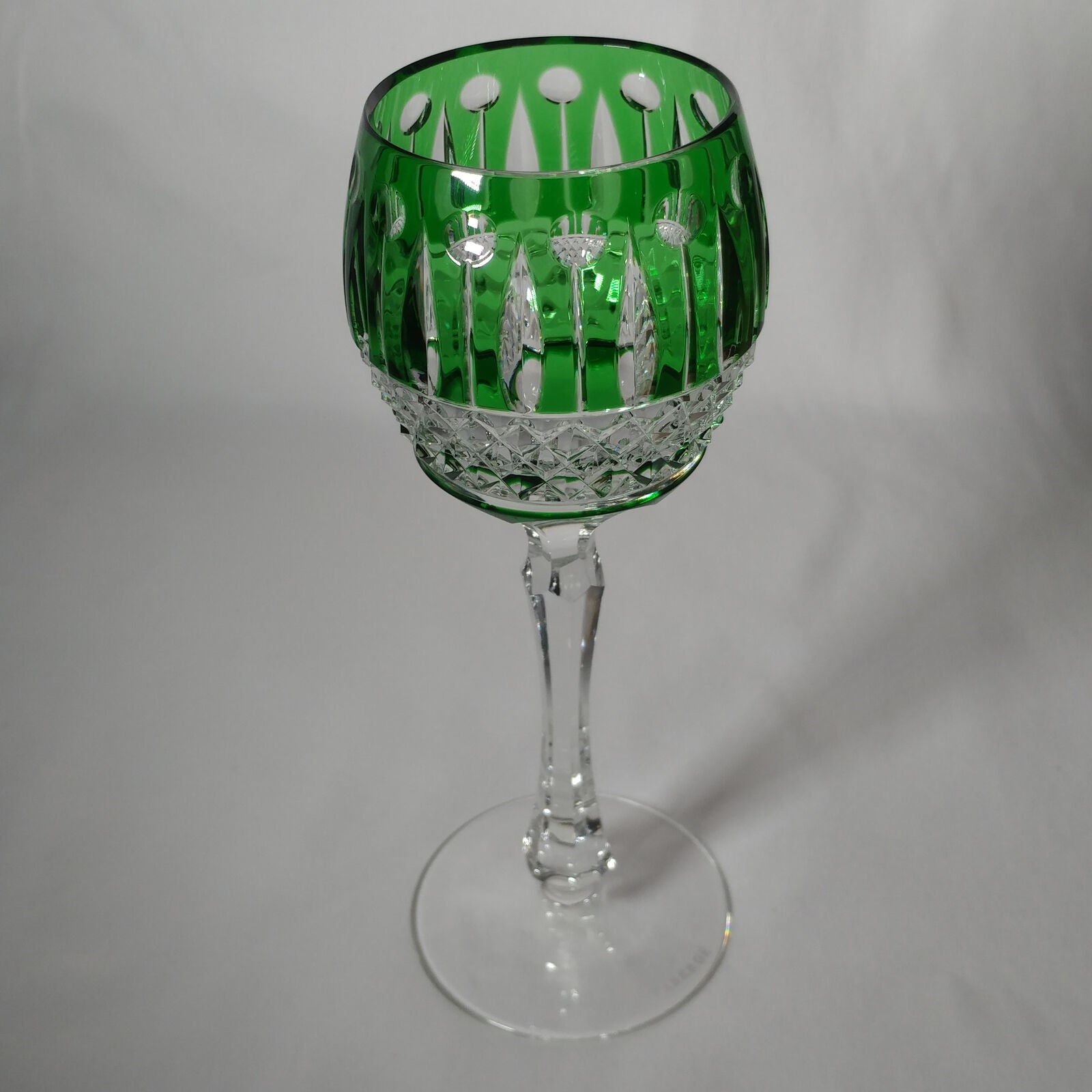 FABERGE XENIA IMPERIAL EMERALD GREEN  CRYSTAL GOBLET | SINGLE