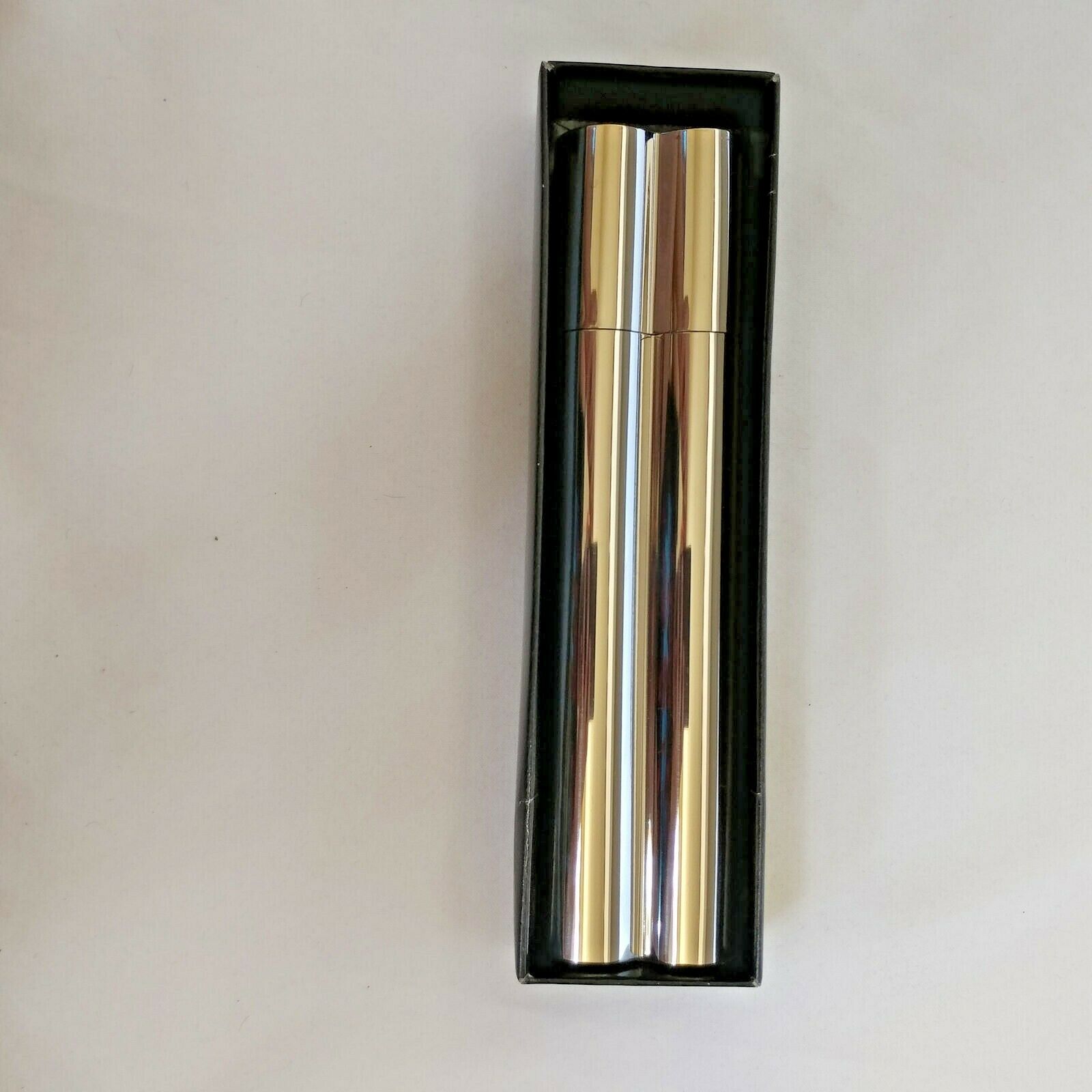 Cigar Travel Humidor and Flask Stainless Steel 18-8